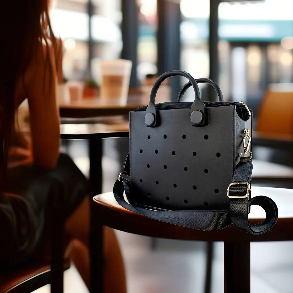 Ninabagfashion borsa Eva personalizzabile nera